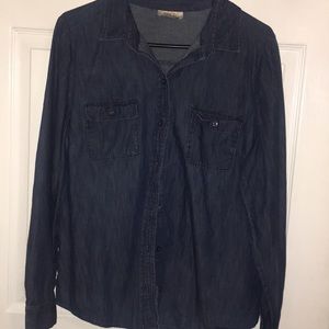 NWOT Loft Long Sleeve Chambray
